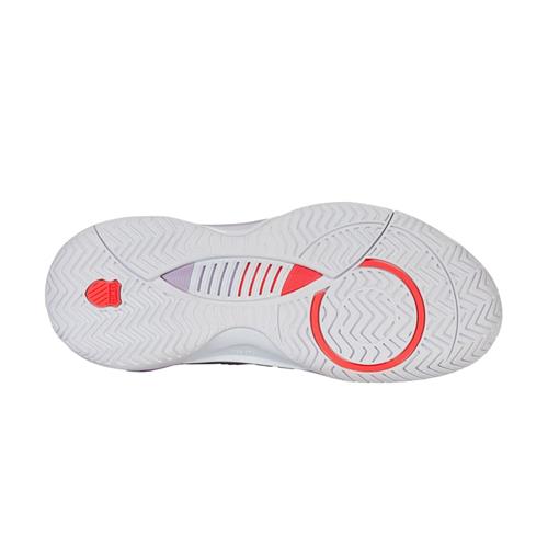 K-Swiss Hypercourt Supreme 2 AC Womens Shoes (White/Orchid Petal/Neon Blaze)