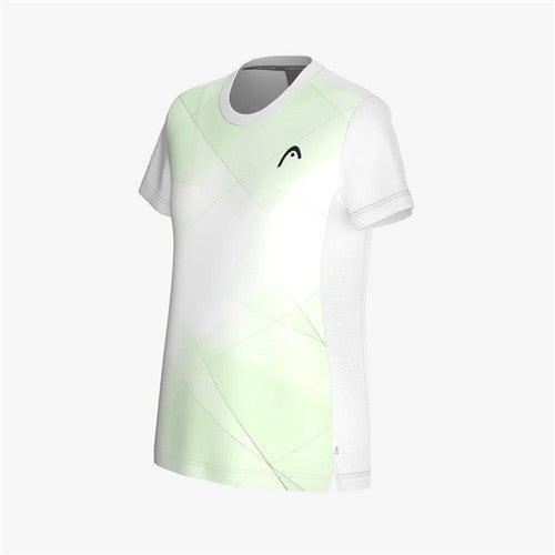Head Tie-Break Girls T-Shirt (white/celery green)