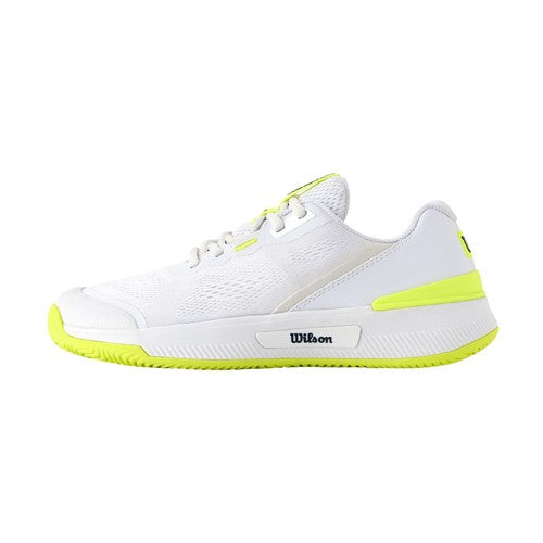 Wilson Intrigue Pro OZ Womens Shoes (White/Safety Yelllow)