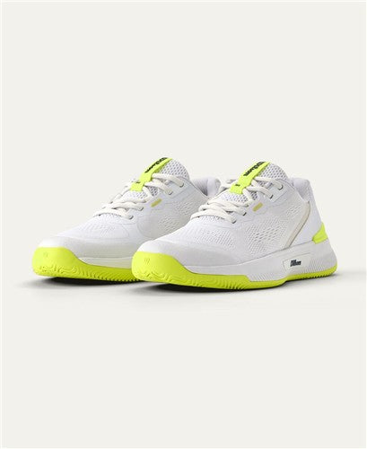 Wilson Intrigue Pro OZ Womens Shoes (White/Safety Yelllow)