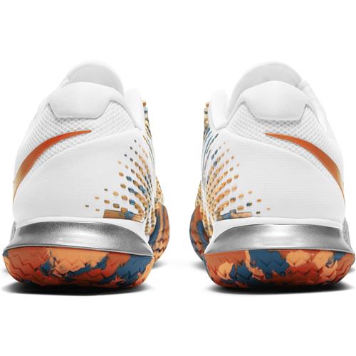 Nike Air Zoom Vapor Cage 4 HC Mens Shoe (White/Orange/Green Abyss)