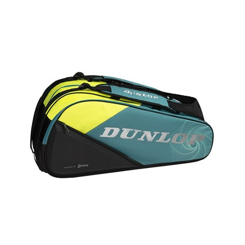Dunlop SX Performance 12 Racquet Bag (Teal/Black/Yellow)
