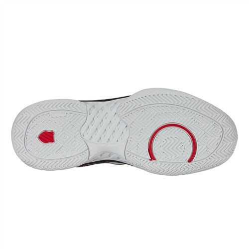 K-Swiss Hypercourt Express Wide (2E) AC Men's Tennis Shoes (White/Black/Mars Red)