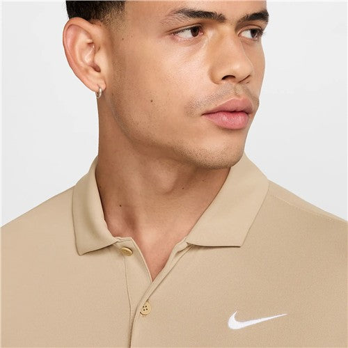 Nike Court Dri-Fit Summer Victory Solid Polo (Parachute Beige/White)