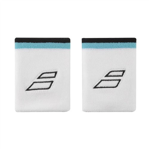 Babolat Terry Jumbo Wristband (White/Estate Blue) UNIQ