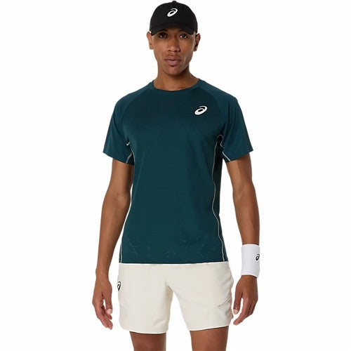 Asics Match Actibreeze Short Sleeve Top (Saxon Green) 2025 French Open