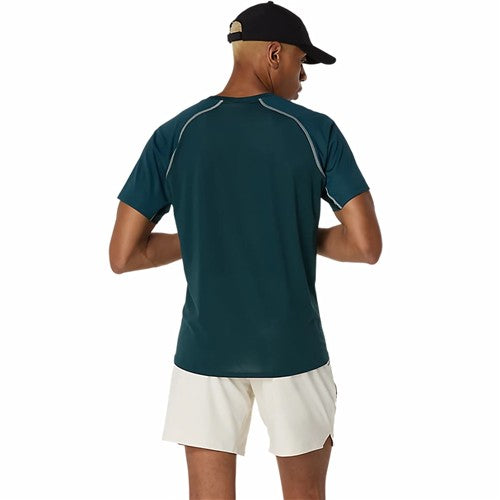 Asics Match Actibreeze Short Sleeve Top (Saxon Green) 2025 French Open