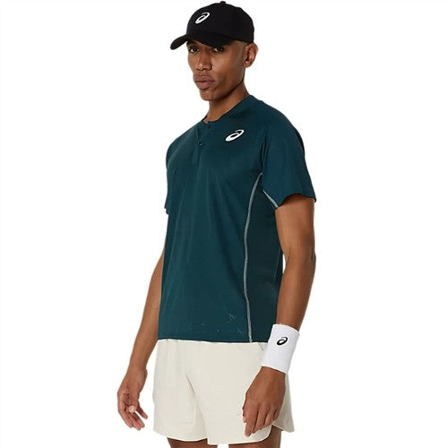 Asics Match Actibreeze Polo Shirt (Saxon Green) 2025 French Open