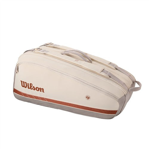 Wilson RG 2025 Super Tour 9 Pack Bag (Cream/Clay)