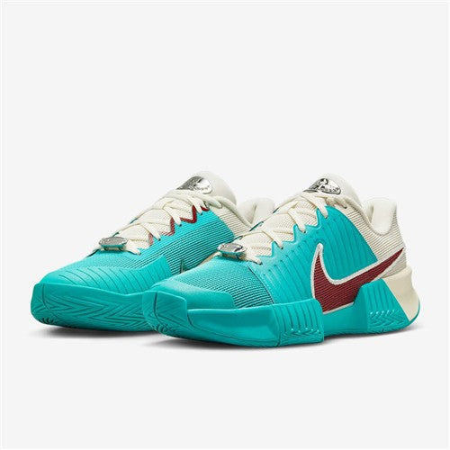 Nike Zoom GP Challenge Pro Premium Women's Hardcourt Tennis Shoes (DUSTY CACTUS/DARK TEAM RED-PALE IVORY)