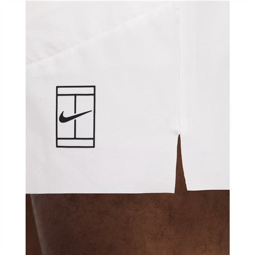 Nike Court Dri-Fit Advantage 6" Short (White/Black)