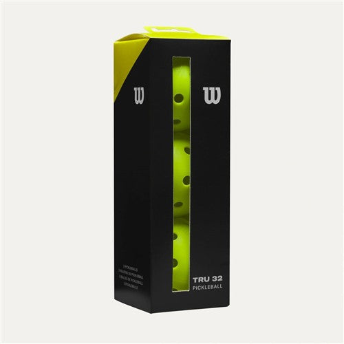 Wilson TRU 32 Pickleball Ball - 3 Pack (Yellow)