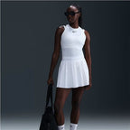 NikeCourt Advantage Women's Dri-Fit Pleated Tennis Skirt (White)