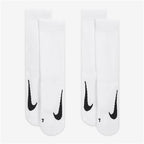 NikeCourt Multiplier Cushioned Tennis Crew Socks (2 pairs, White)