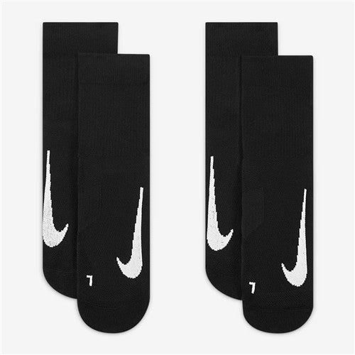 NikeCourt Multiplier Max Tennis Ankle Socks (Black, 2 Pairs)