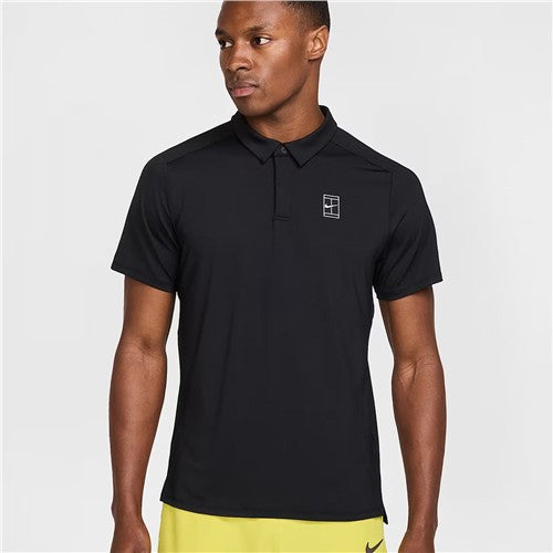 NikeCourt Dri-Fit Advantage Men's Polo (Black/White)