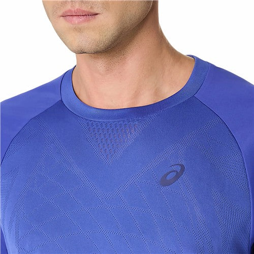 Asics Match Actibreeze Short Sleeve Top (Dark Cobalt)