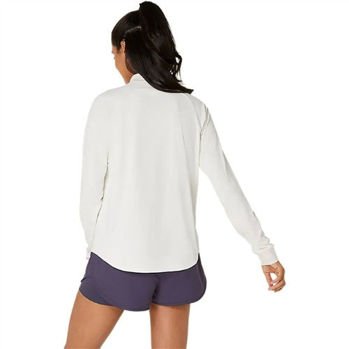 Asics Match Long Sleeve 1/2 Zip Top (Cream)