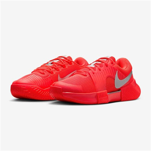 Nike Zoom GP Challenge 1 Premium Women's Hardcourt Tennis Shoes (Bright Crimson/Metallic Silver)