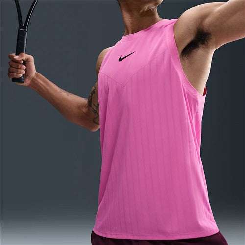 NikeCourt Slam Men's Dri-Fit Advantage Tennis Tank Top (Playful Pink)