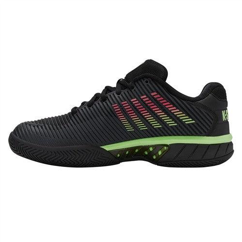 K-Swiss Hypercourt Express2 Wide (2E) AC Men's Tennis Shoes (Black/Soft Green/NN LV)