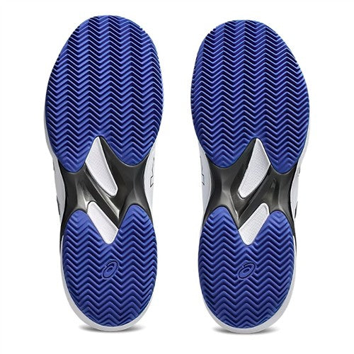 Asics Solution Swift FF 2 Clay Men's Shoes (White/Dark Cobalt)