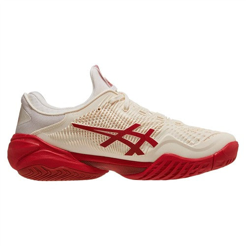 Asics Court FF3 Novak Men's Shoes (Cream/Classic Red) » Strung Out
