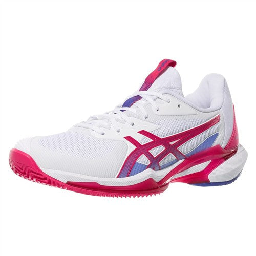 Asics Solution Speed FF3 Clay Women's Shoes (White/Bright Rose)