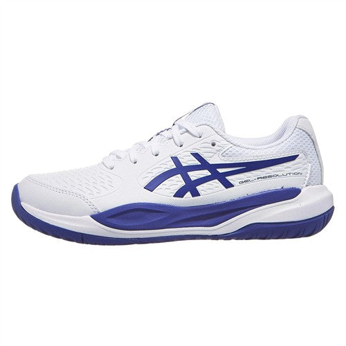 Asics Gel-Resolution X GS Junior Shoes (White/Dark Cobalt)