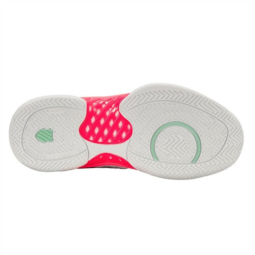 K-Swiss Hypercourt Express 2 AC Women's Shoes (White/Neon Pastel Pink/Black)