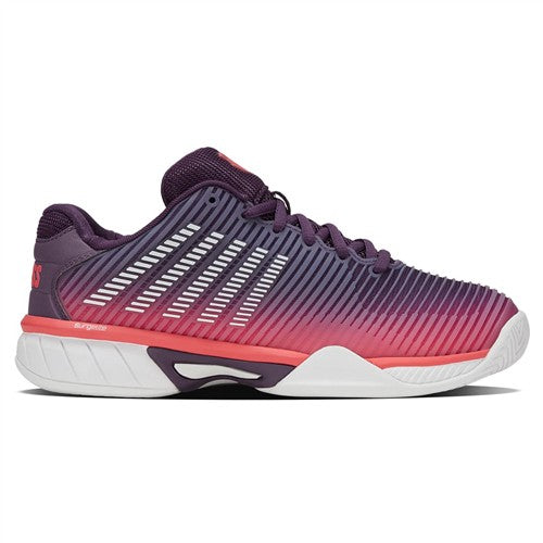 K-Swiss Hypercourt Express 2 AC Junior Shoes (Purple Plumeria/White/Hot Coral)