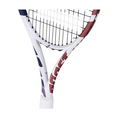 Babolat Boost Drive 2025 Tennis Racquet (White/Dark Blue/Bronze)