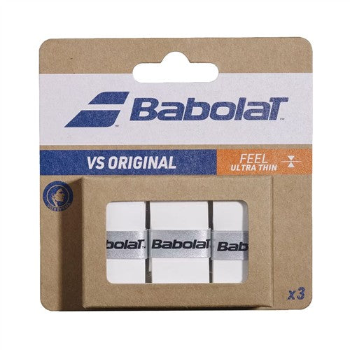 Babolat VS Original Feel Overgrip 3pk (White)