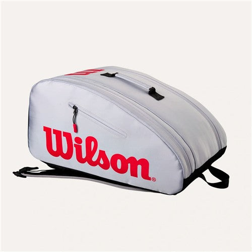 Wilson Super Tour Pickleball Bag (Gray/Black/Red)