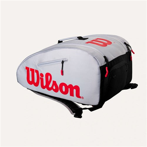 Wilson Super Tour Pickleball Bag (Gray/Black/Red)