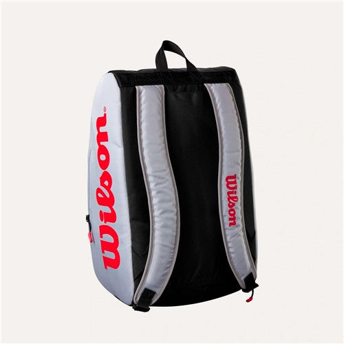 Wilson Super Tour Pickleball Bag (Gray/Black/Red)