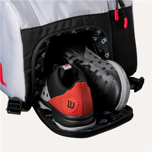 Wilson Super Tour Pickleball Bag (Gray/Black/Red)