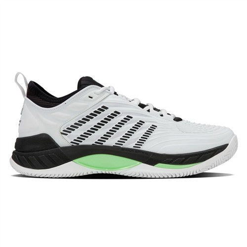 K-Swiss Hypercourt Supreme 2 Clay Men's Shoes (White/Black/Soft Green)