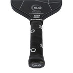 Six Zero Double Black Diamond Control 15mm Elongated white Pickleball Paddle