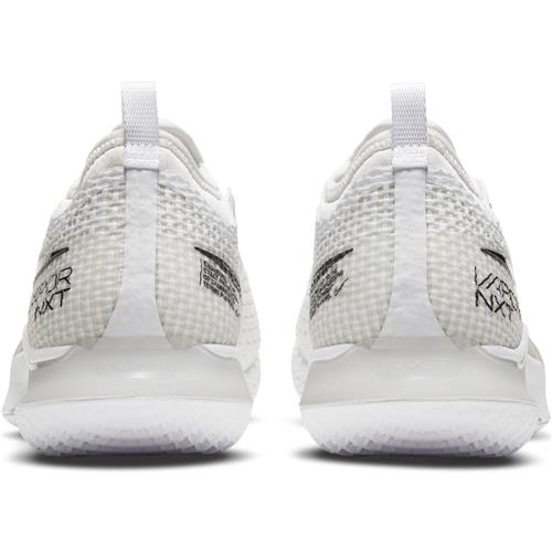 NikeCourt React Vapor NXT HC Mens Shoe (White/Black/GreyFog)