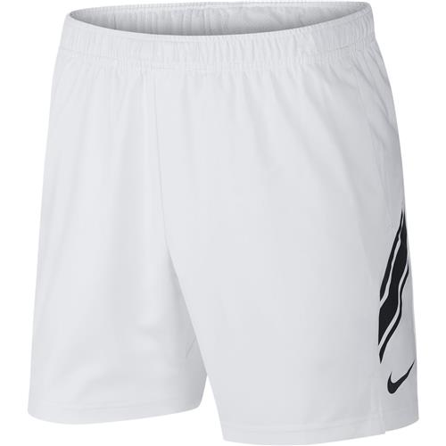 Nike Court Dry Short 7in (White/Black)