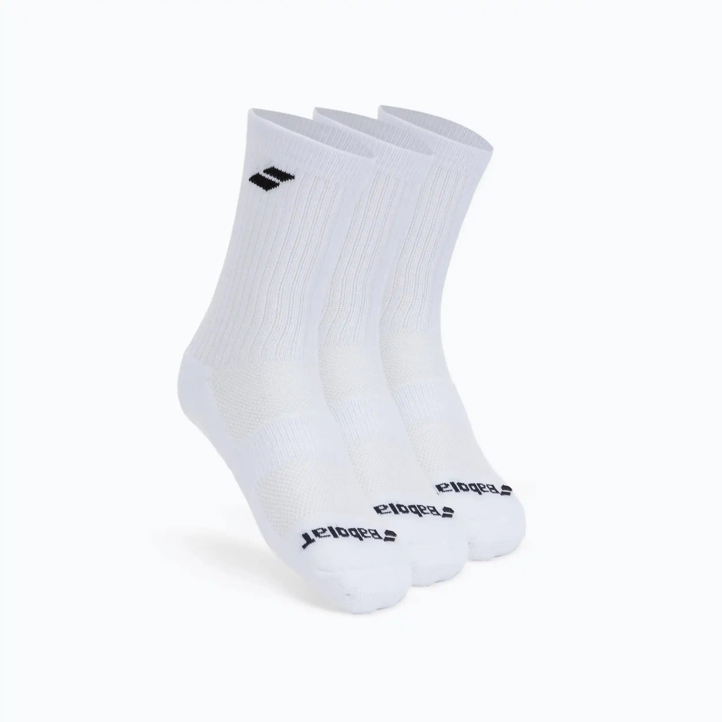 Babolat Tennis Socks 3 Pairs Pack (White)