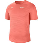 Nike Court Aeroreact Rafa Slam Mens SS Top (Bright Mango)