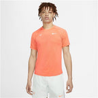 Nike Court Aeroreact Rafa Slam Mens SS Top (Bright Mango)