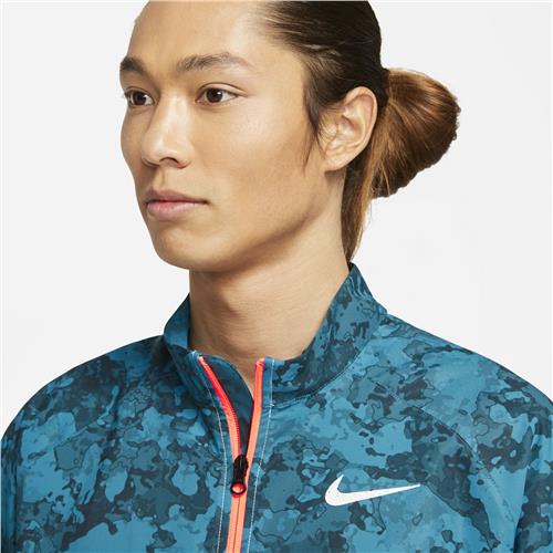 Nike Court Melbourne Full-Zip Mens Jacket (Green Abyss/White/Bright Mango)
