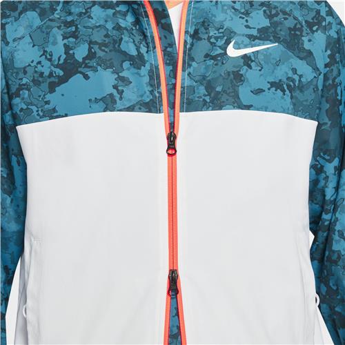 Nike Court Melbourne Full-Zip Mens Jacket (Green Abyss/White/Bright Mango)