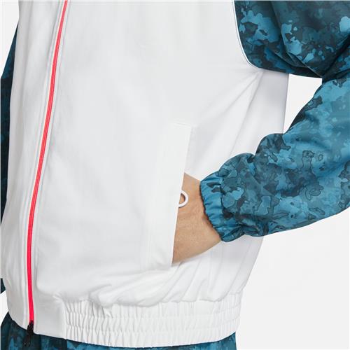 Nike Court Melbourne Full-Zip Mens Jacket (Green Abyss/White/Bright Mango)