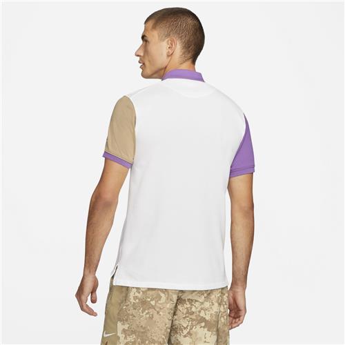 Nike Mens OZ Slim Polo Melbourne (White/Purple)