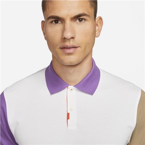 Nike Mens OZ Slim Polo Melbourne (White/Purple)