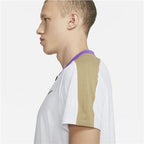 Nike Court Mens Breathe Slam Polo (White/Purple/Beige)